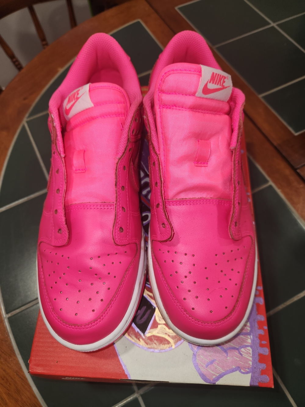 Nike Hot Pink Dunk LoW Sneakers